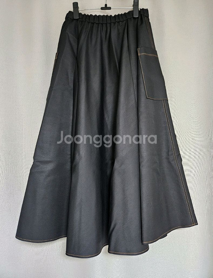 더캐시미어 밴딩 플레어 스커트 55 (랑방,마인,타임,--6