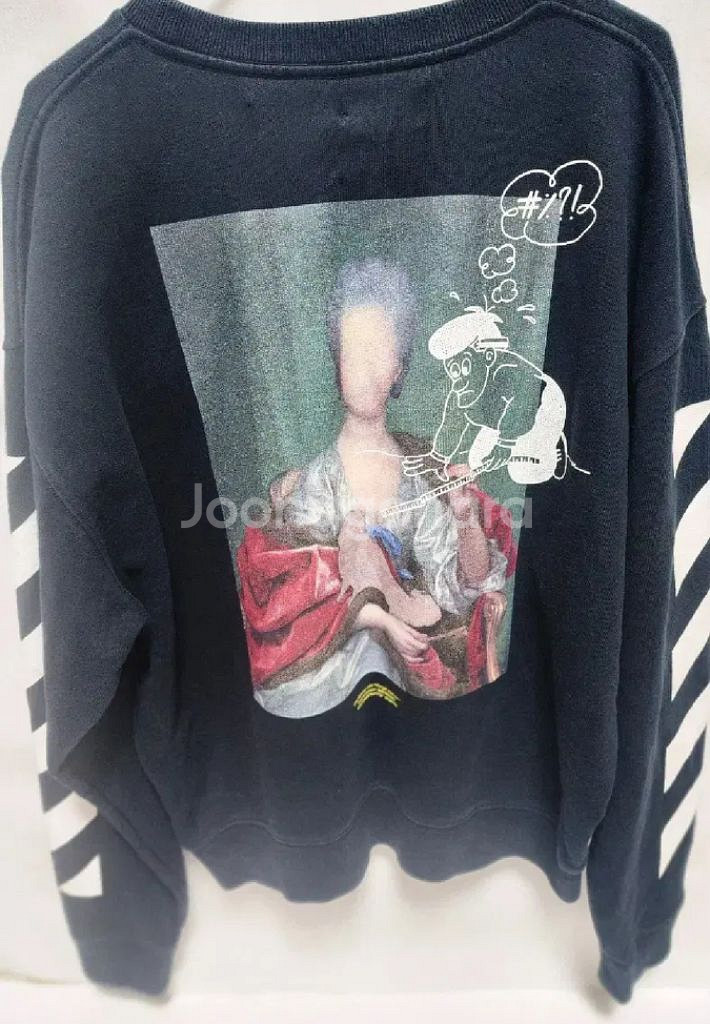 (L사이즈) 오프화이트 마리아나 맨투맨--1