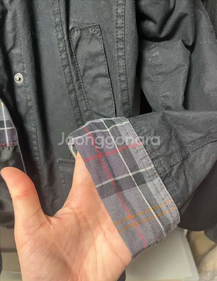 바버왁싱자켓 비데일 uk 4 여성용 블랙--3