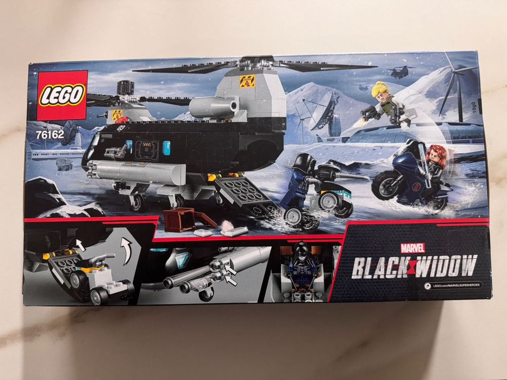 레고 마블 76162 블랙위도우 헬리콥터 체이스 택포--3