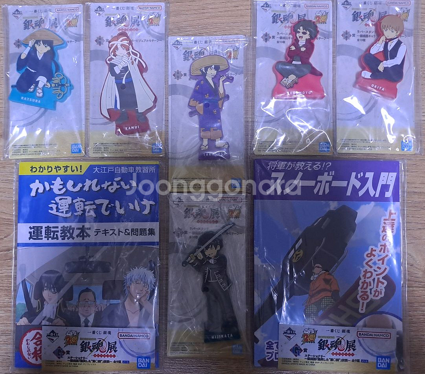 은혼 스탬프 아크릴 및 스탠드 여러 굿즈 일괄--1