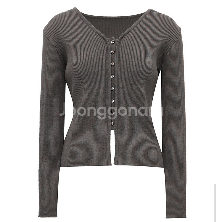 글로우앤님프 립 니트가디건 55-66--0