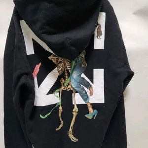 [L사이즈] 오프화이트 스켈레톤 후드 급처!