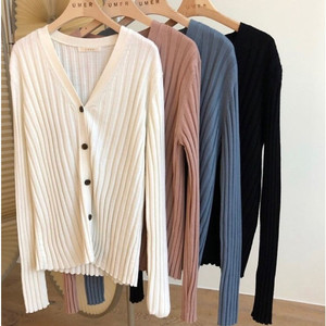 유메르(UMER) 울 골지니트가디건 55-66