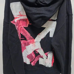 [L사이즈] 오프화이트 아크릴릭 후드티