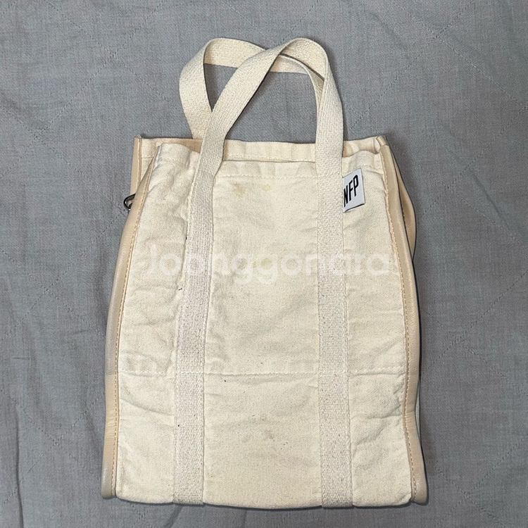 낫파운드프로젝트 토트백 크로스백 캔버스백 아이보리베이지--6