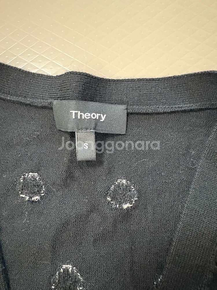 띠어리도트블랙가디건--5