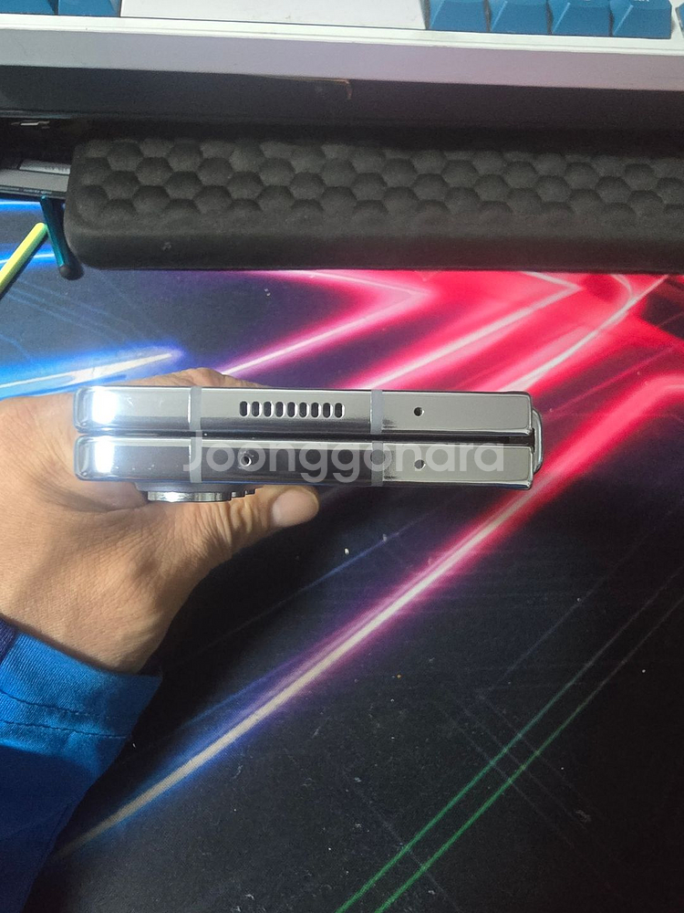 삼성 갤러시 Z폴더 5 512GB 아이스블루 상태최상--3