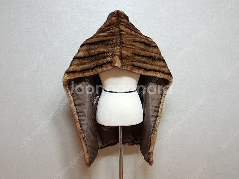 예본모피 풀스킨 밍크 숄 겸용 목도리/거의새것--8