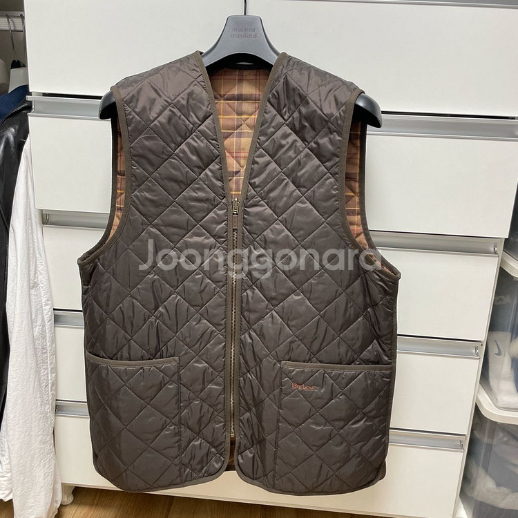 바버 내피 조끼 브라운(40)--0