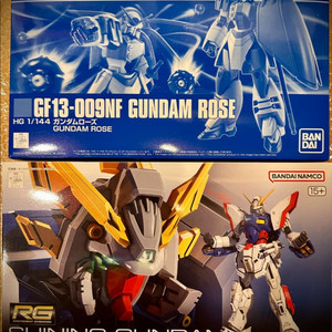 HG 건담 로즈 & RG 샤이닝 건담 & 로즈 델피데칼