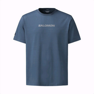 24ss 살로몬 유니 에어로 서클 숏 슬리브 블루 M