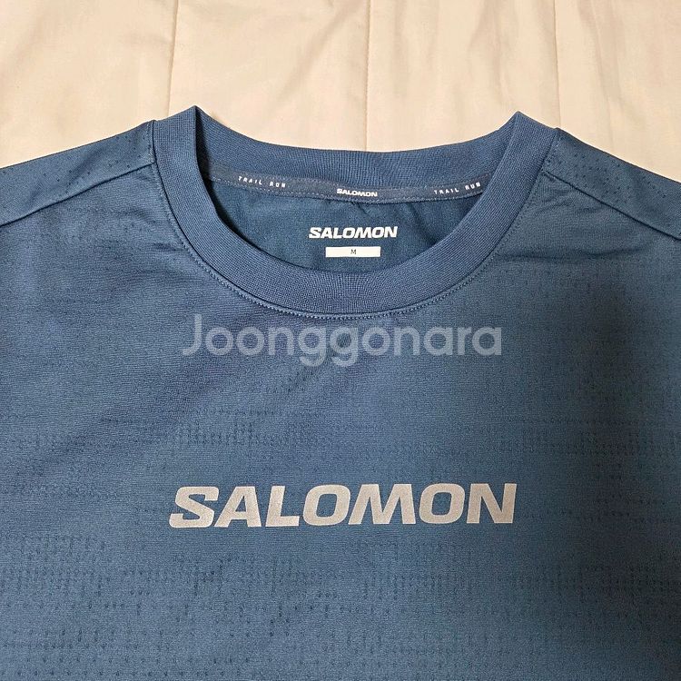 24ss 살로몬 유니 에어로 서클 숏 슬리브 블루 M--2
