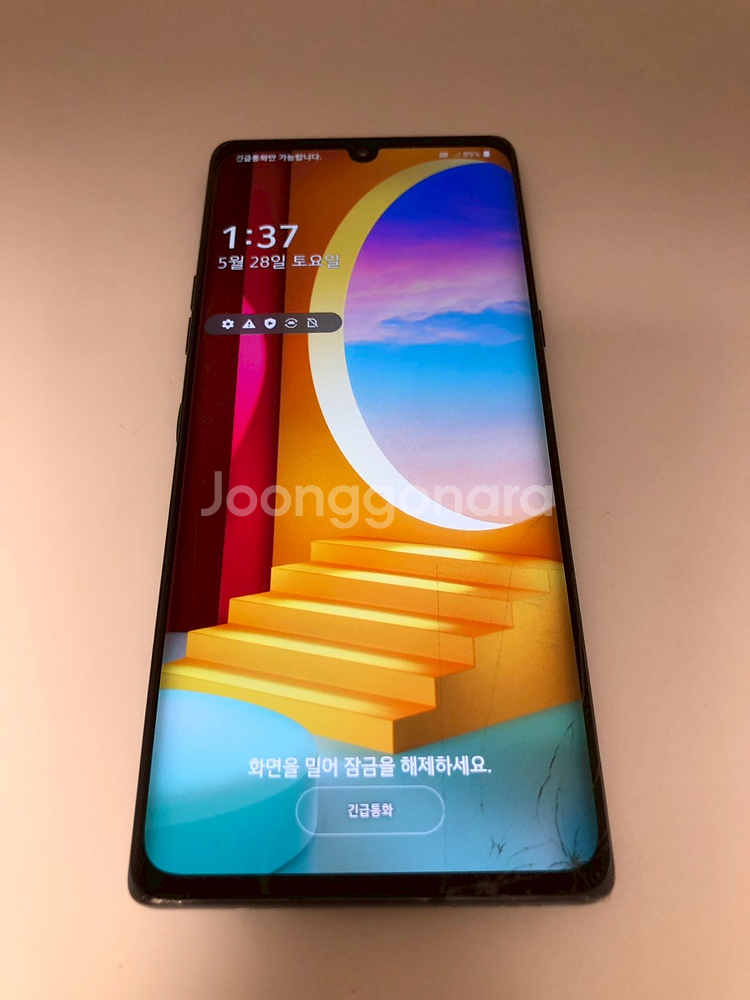 LG 벨벳 5G 블랙 기기 판매(91209)--0