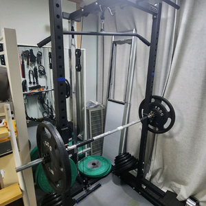 하프랙 + 원판 180kg 세트