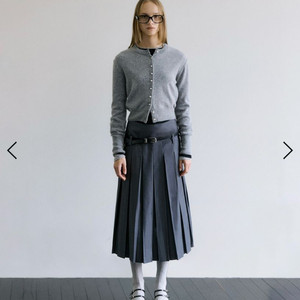 마이스 라운드 요크 울 스커트