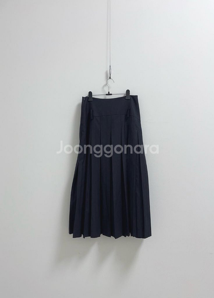 마이스 라운드 요크 울 스커트--5