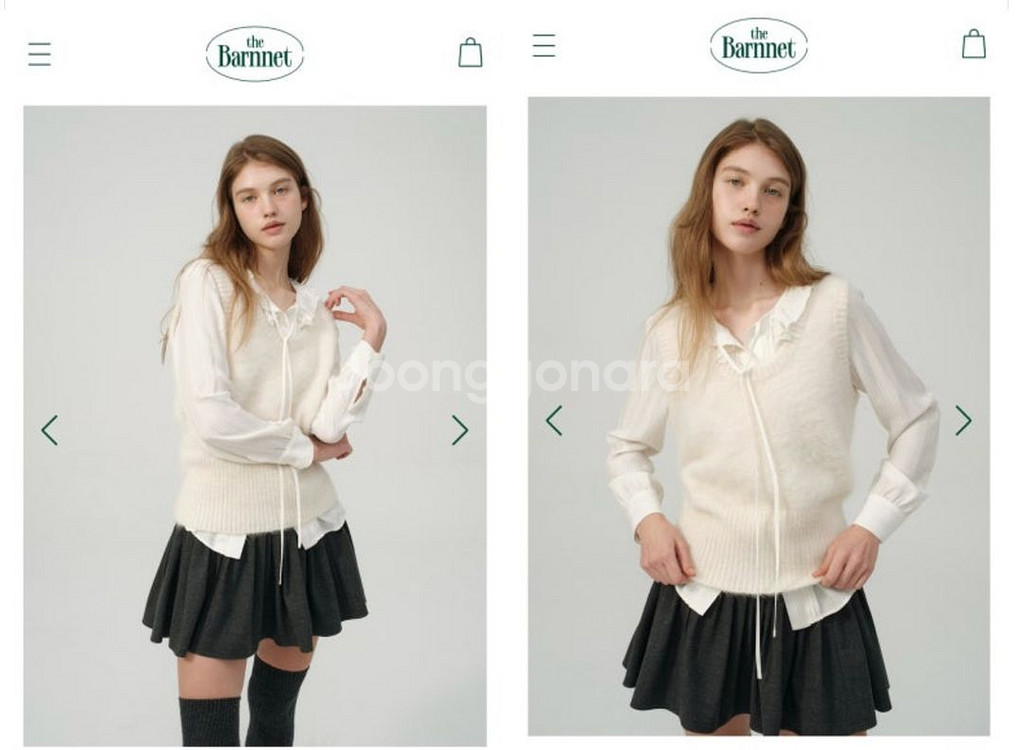 더바넷 알파카 니트 베스트--0