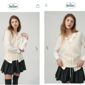 더바넷 알파카 니트 베스트