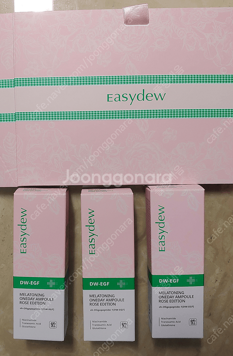 [미개봉 새상품]이지듀 기미앰플 로즈에디션 세트--2