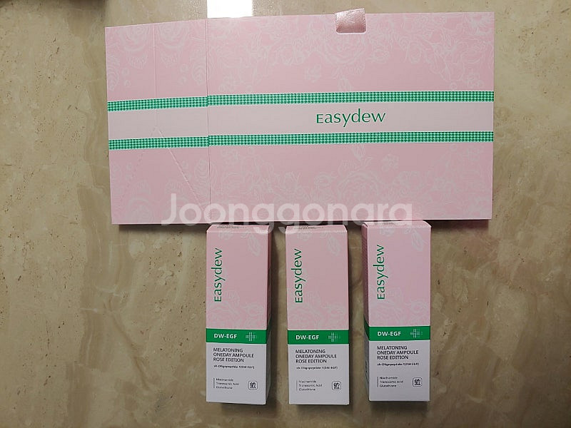 [미개봉 새상품]이지듀 기미앰플 로즈에디션 세트--3