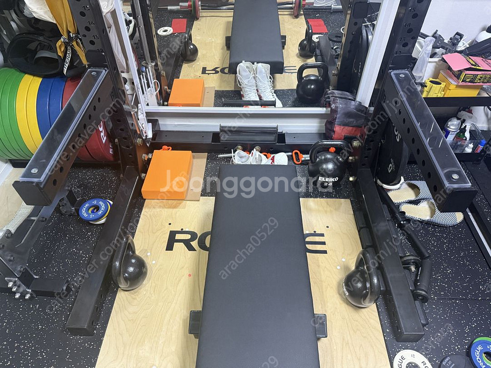 [급처]미국 브릿지빌트 접이식 스쿼트랙 + 접이식벤치--4