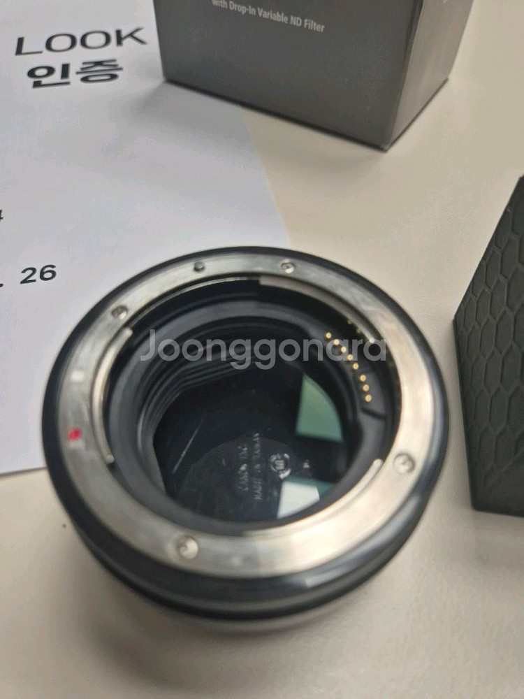 캐논 드롭인필터 어뎁터와 VND,,CPL,, CLEAR--2