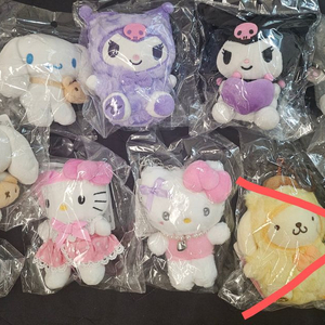 산리오 인형키링 새상품 -시나모롤,쿠로미,마이멜로디 등
