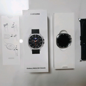 갤럭시 워치8 클래식 46mm 블랙 블루투스 풀박스