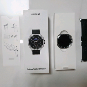 갤럭시 워치8 클래식 46mm 블랙 블루투스 풀박스