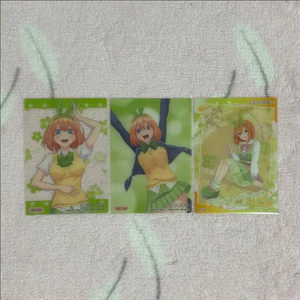 오등분의신부 나카노 요츠바 클리어 카드 굿즈 이미지