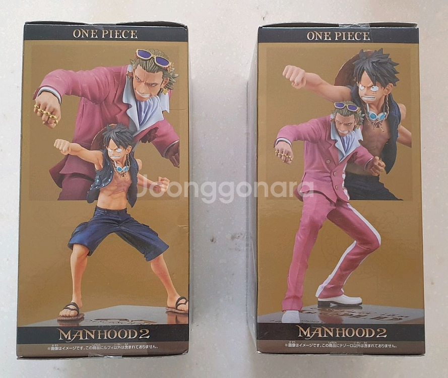 피규어 - 원피스 맨후드 2/루피VS테조로 세트 새상품--1