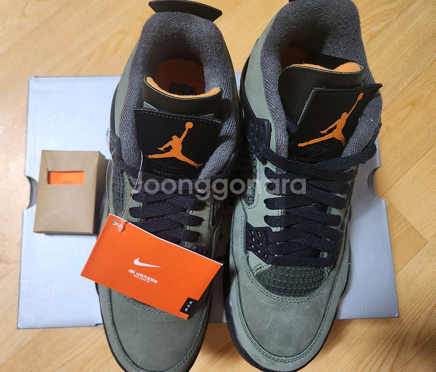 [260]조던 4 x 언디핏 레트로 OG SP 딥 그린--0