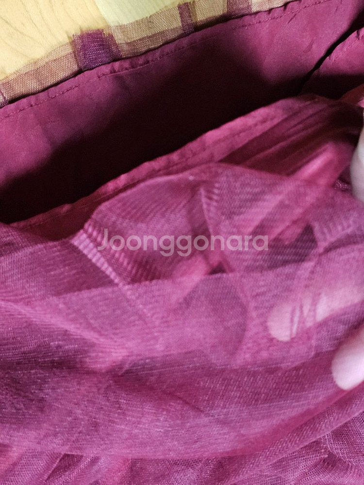 버건디 밴딩 치마 M--2