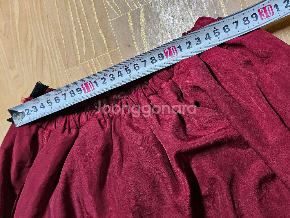 버건디 밴딩 치마 M--7