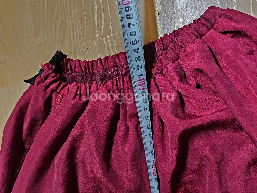 버건디 밴딩 치마 M--8