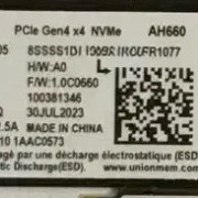 (미사용) M.2 NVMe 512GB SSD Gen4