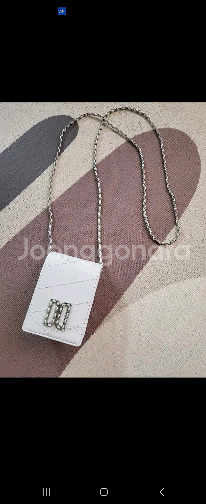 닥스 화이트 미니체인백--0