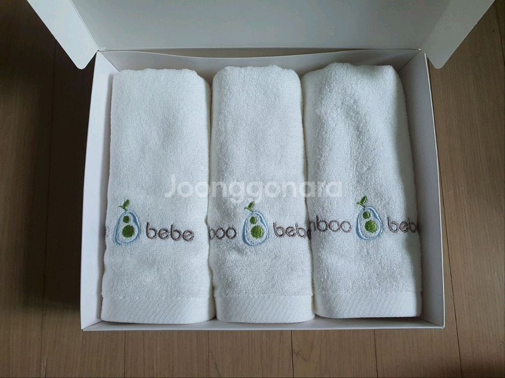 밤부베베 세면타올 3매 새상품 bamboo bebe--1