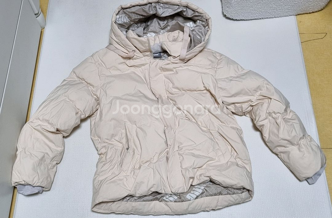 퓨마 여성 패딩 점퍼 아이보리 S--0