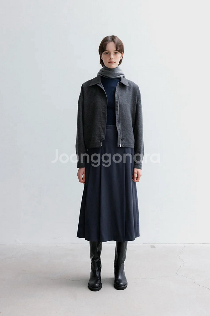 lfm pleated midi skirt m--3