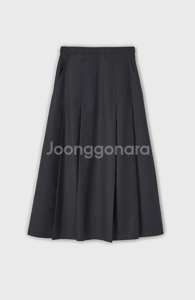lfm pleated midi skirt m--0
