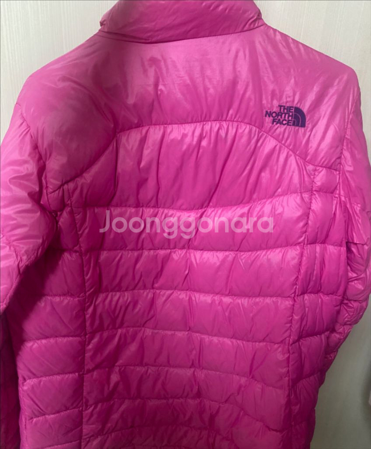 노스페이스 유광 핑크 경량패딩 95(XL)--1