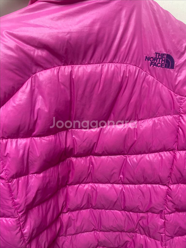 노스페이스 유광 핑크 경량패딩 95(XL)--4