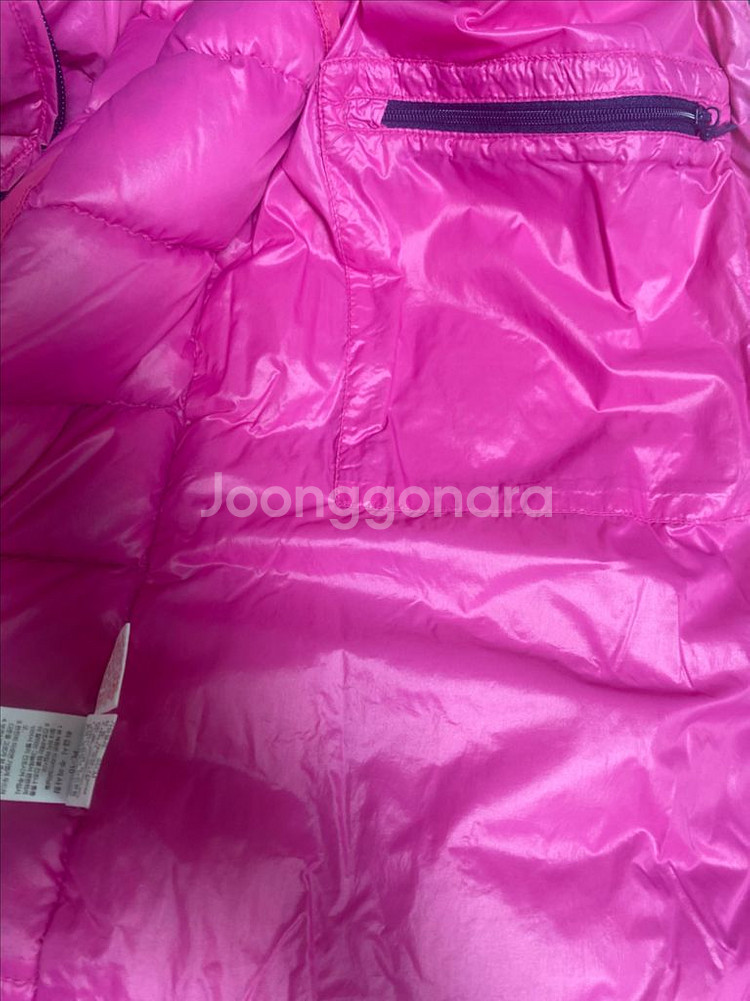 노스페이스 유광 핑크 경량패딩 95(XL)--5