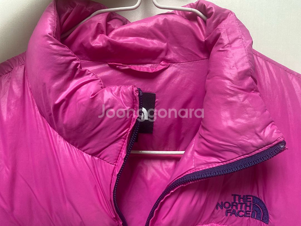 노스페이스 유광 핑크 경량패딩 95(XL)--6