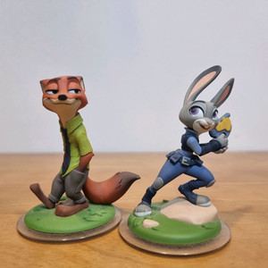 (무배)주토피아 인피니티 피규어 닉 주디 일괄