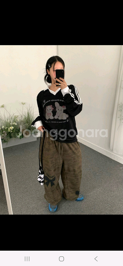 유니크 스트릿 긴팔티셔츠 트랙 카라티 맨투맨 오버핏--1