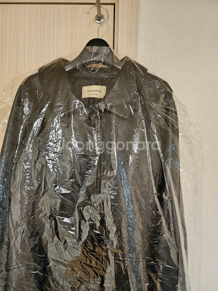 코젯 courgette 블랙 레더 자켓--1