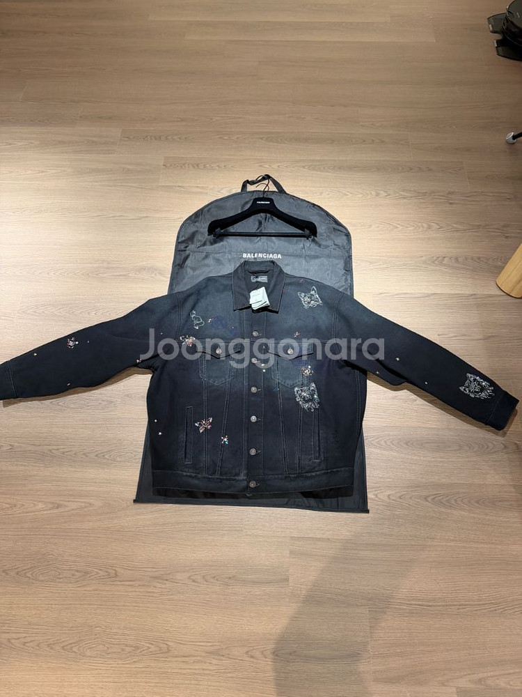 발렌시아가 그래피티 비즈 데님 자켓 105사이즈-110--1